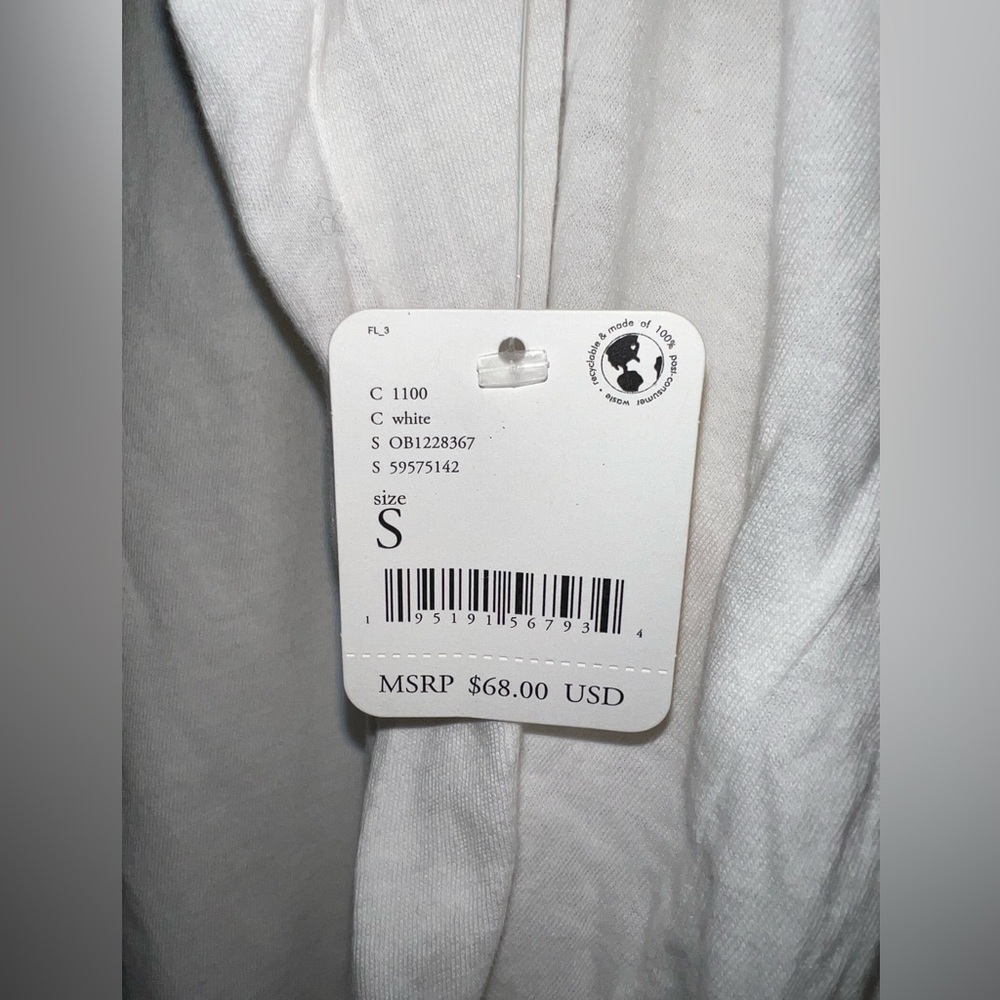 NWT Fp movement long sleeve inspire layer tee small S oversized White New - Picture 8 of 15